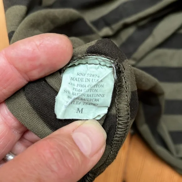 Ella Moss striped knit dress size M - Picture 6 of 9